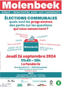 Débat pré-electoral en présence des candidat.es aux élections communales